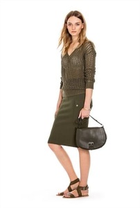 Deep Khaki knit with a pocket on the side. A nod to the current safari trend Country Road